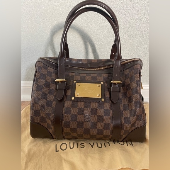 Louis Vuitton Damier Ebene Berkeley Bag Medium Tote EUC - Picture 1 of 10